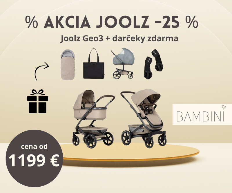 a akcia joolz geo3 s darčekmi zdarma